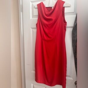 Reiss Asymmetrical Red Dress